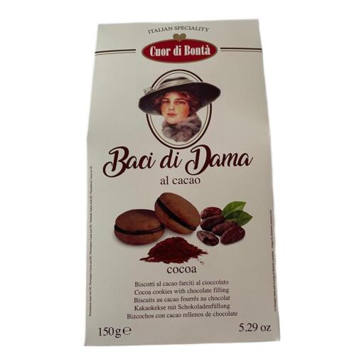 Baci di Dama al Cacao Cuor di Bontà 150g Rippa