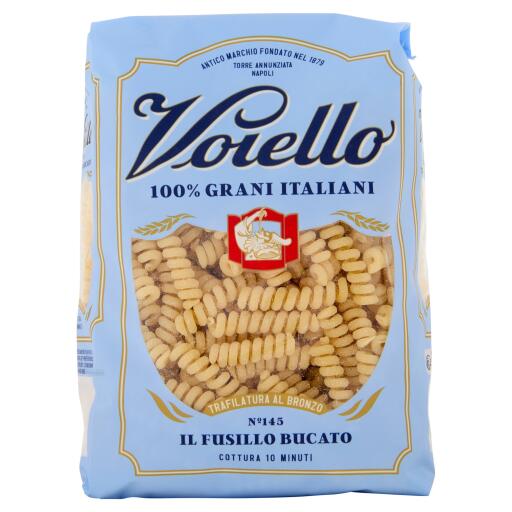 Fusilli bucati corti pasta di semola di grano duro trafilati bronzo 500g Voiello