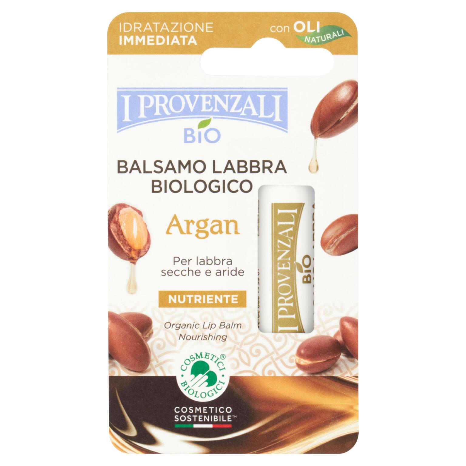 Stick balsamo labbra biologico argan 5,7ml I Provenzali bio