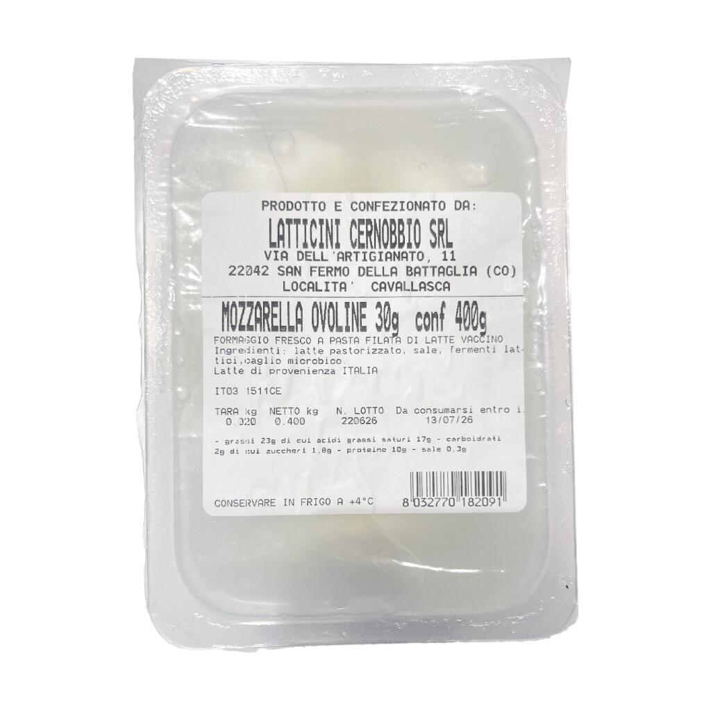 Ovoline di mozzarella da 30g vaschetta 400g