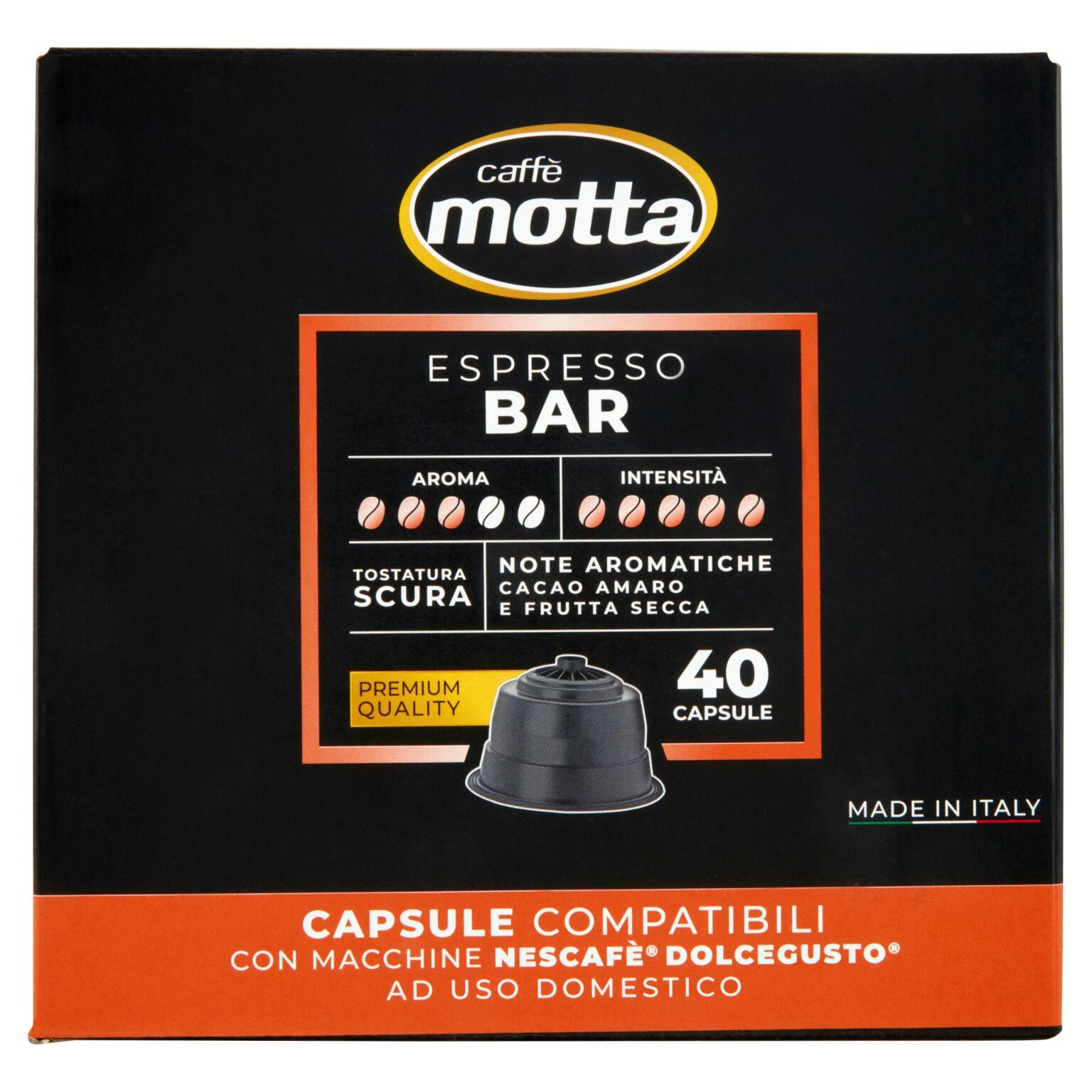 40 Capsule Espresso Bar Motta compatibile Dolcegusto