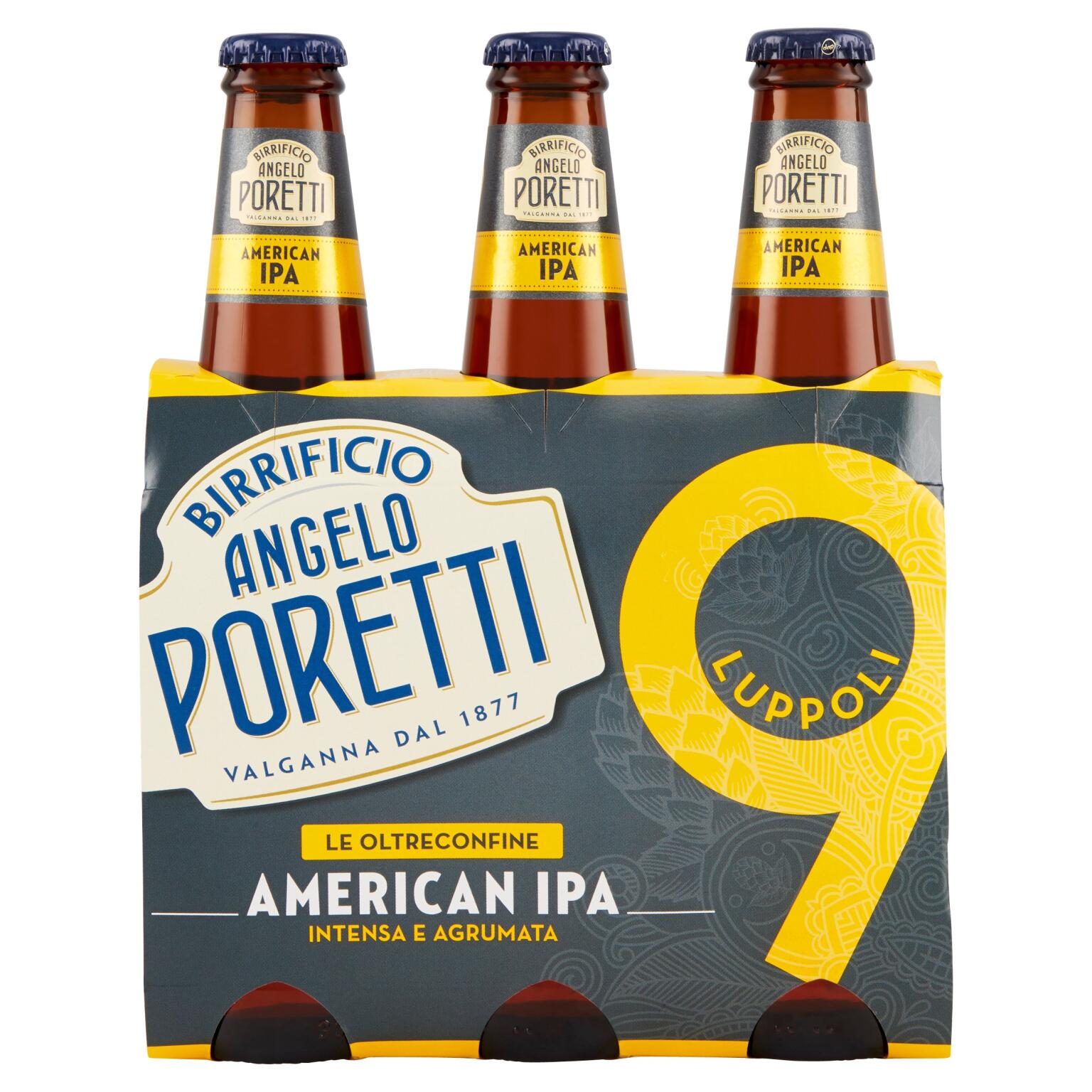 Birra 9 luppoli 33x3 Poretti