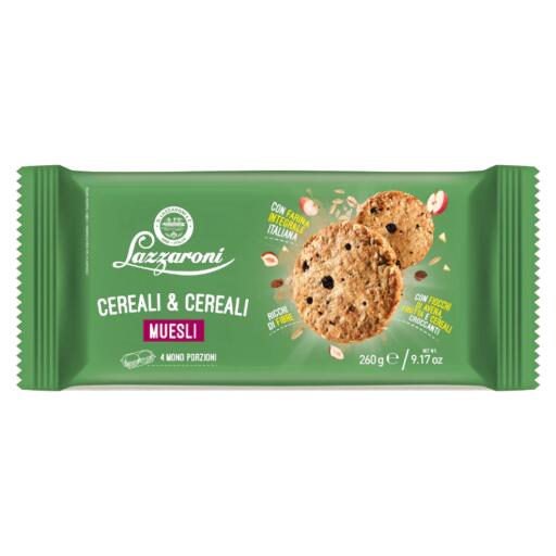 Biscotti cereali&cereali Muesli 260g Lazzaroni