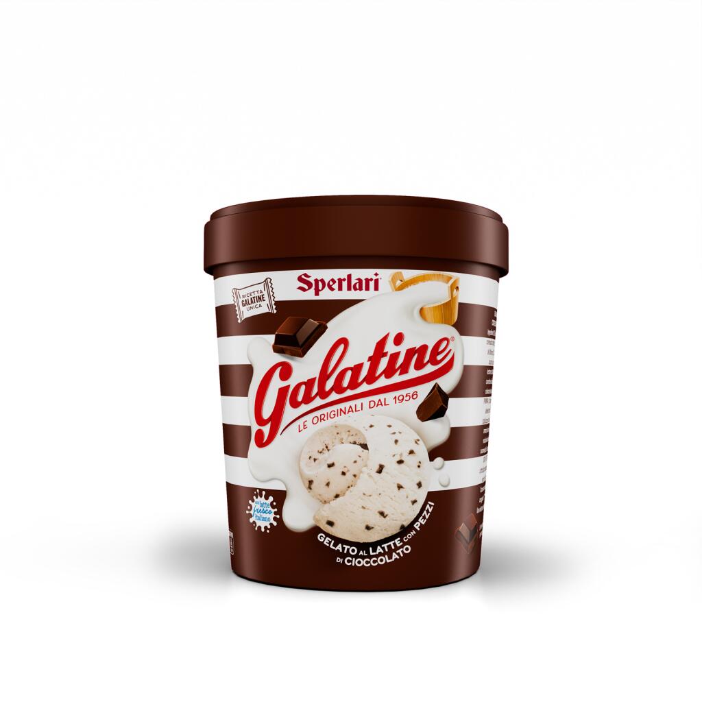 Gelato al gusto Galatine Stracciatella con scaglie di cioccolato fondente 275g Tonitto