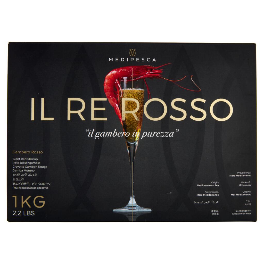 Gamberi Rossi di Mazara del Vallo congelati a bor do confezione da 1kg pezzatura 56up-4°misura