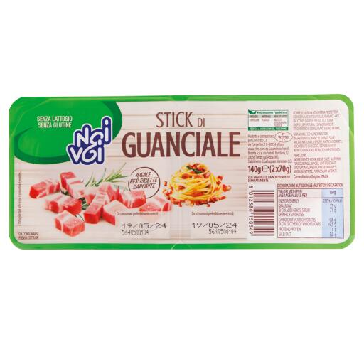 Stick di Guanciale 2x70g Noi&Voi