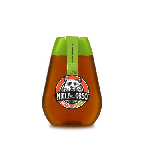 Miele di fiori Biologico da 250g Squeezer Miele dell'Orso