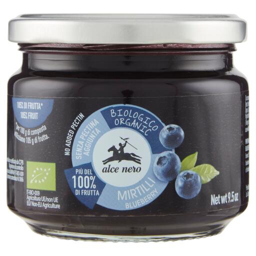 Composta 100% mirtilli BIO 270g Alce Nero