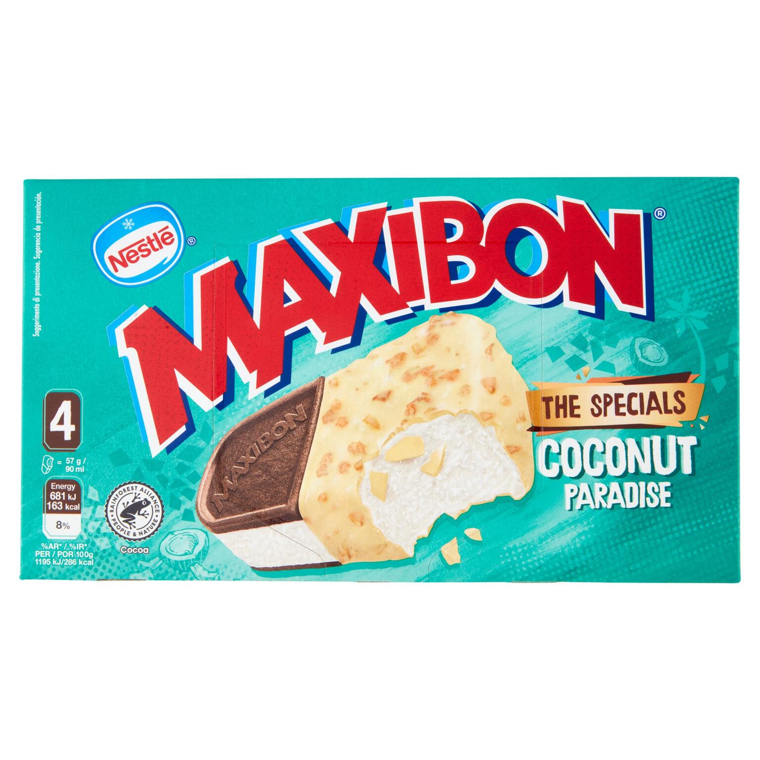 Maxibon Coconut Paradise x4 228g