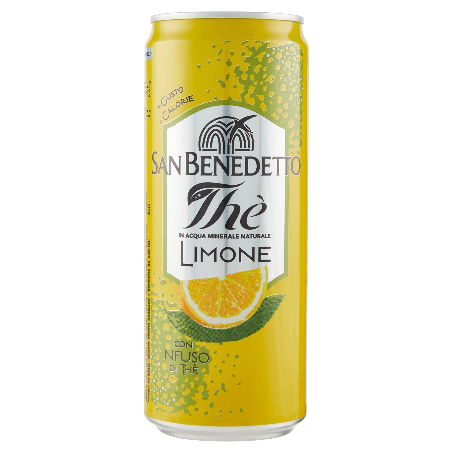 Thè al limone in lattina San Benedetto 33cl