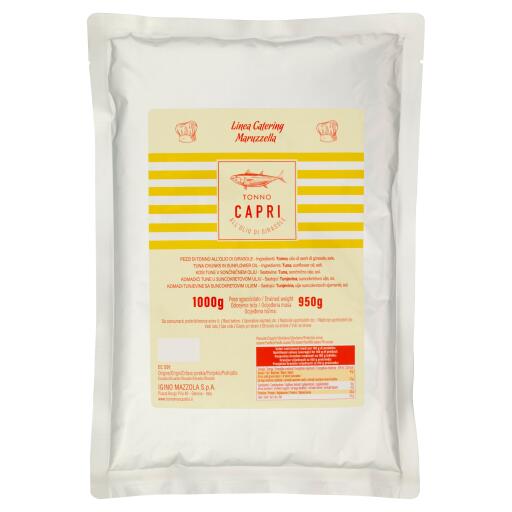 Tonno in busta in olio vegetale 1kg Capri