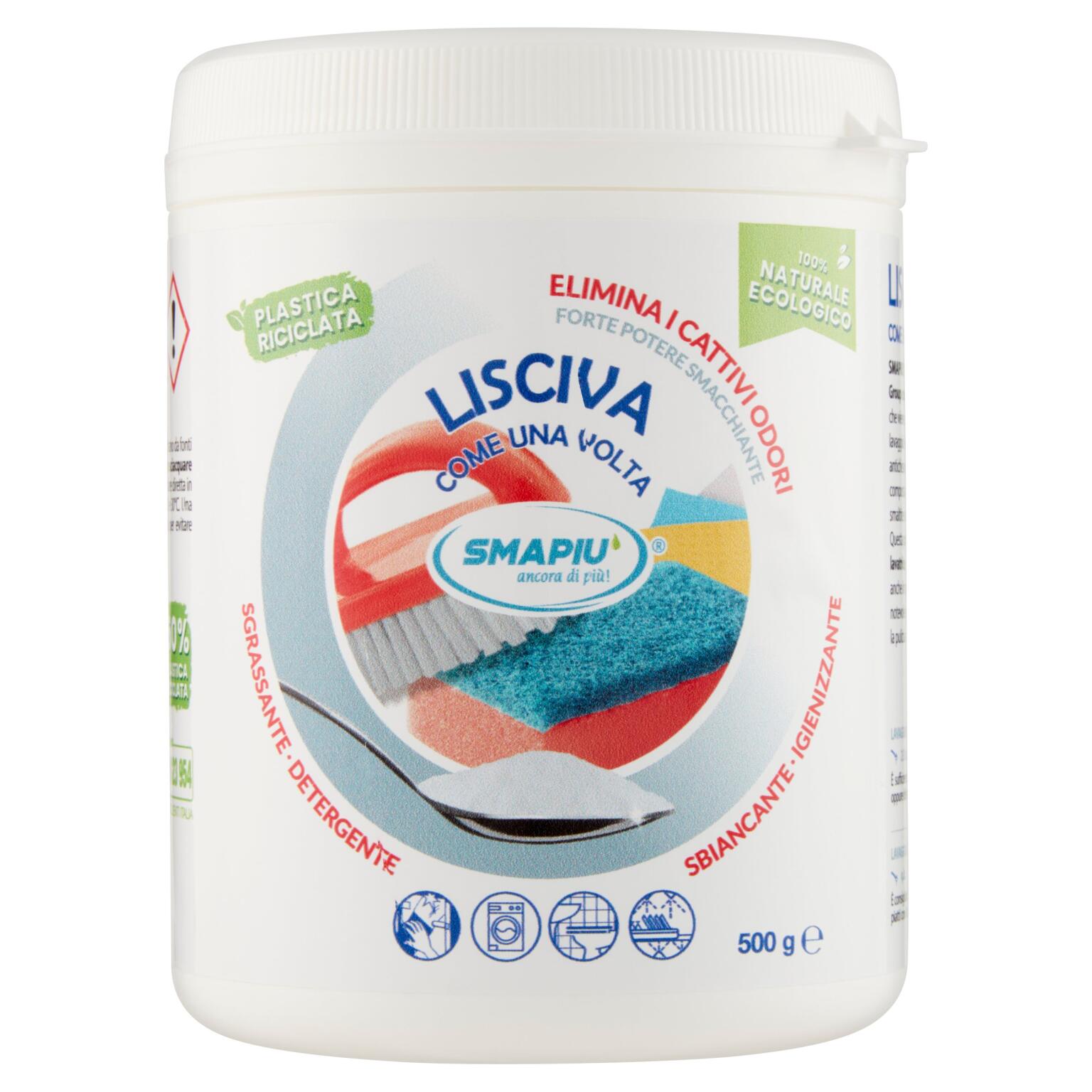 Smapiù Lisciva Come una volta Barattolo in carta  500g