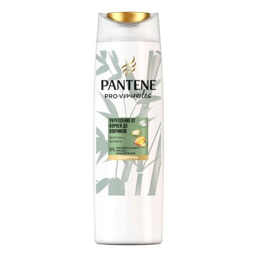 Shampoo Pantene miracles con bambù e biotina rinforzante da 300ml