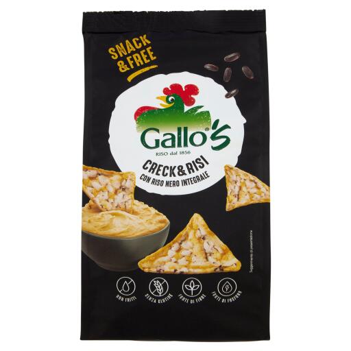 Triangolini venere al riso nero integrale e mais  80g Gallo