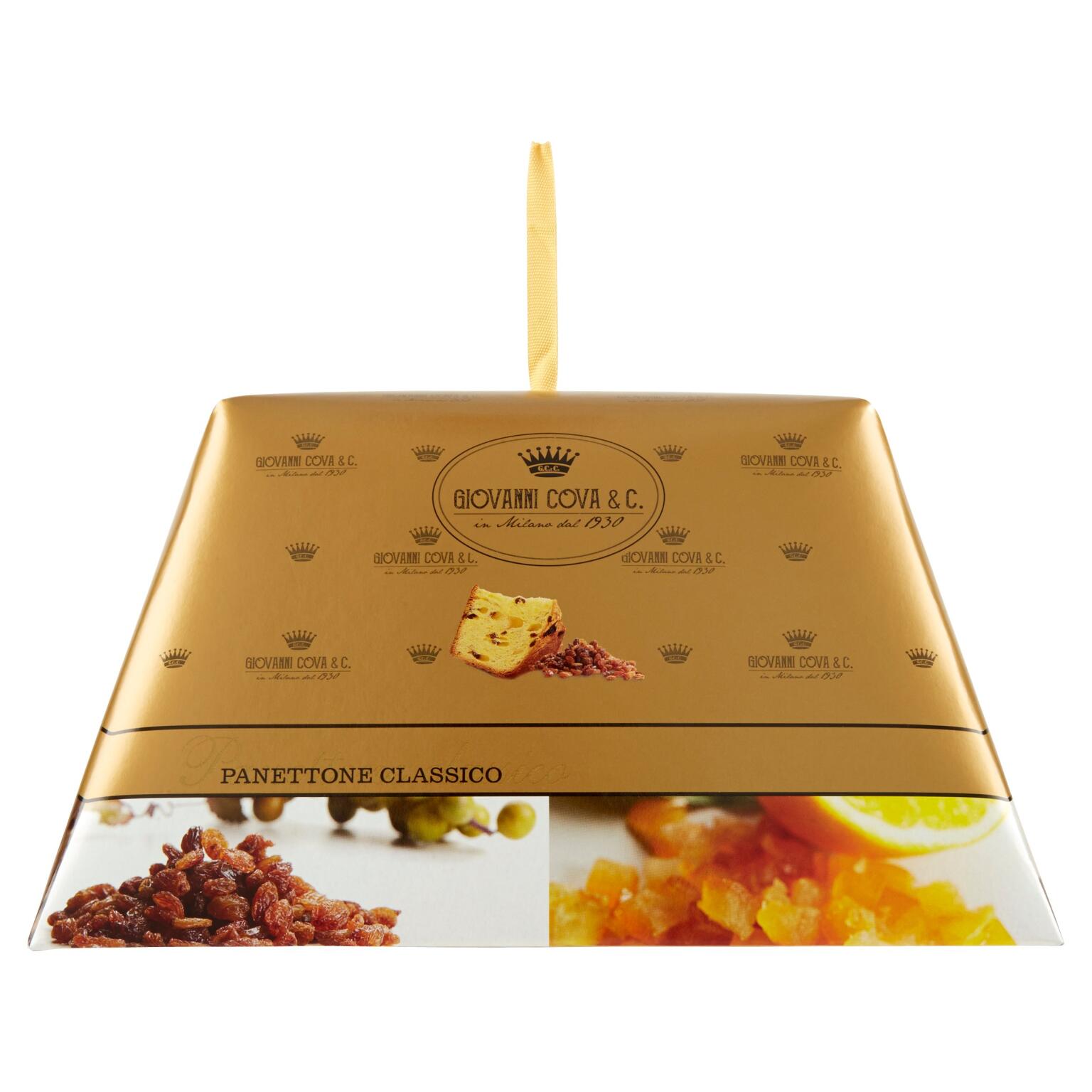Panettone Classico con uvetta e canditi 1kg Giovanni Cova &C.