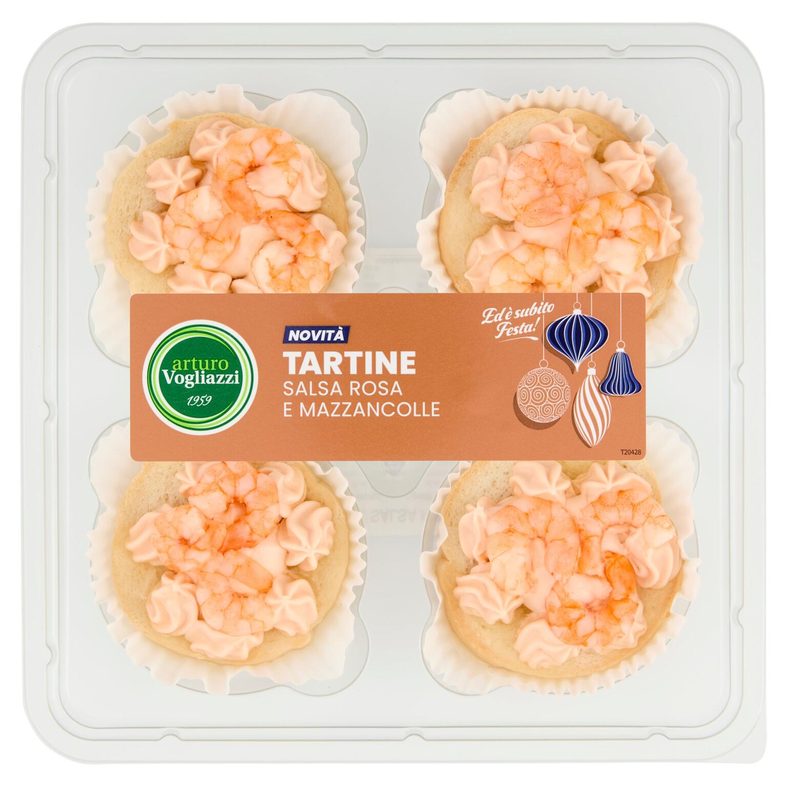 Tartine Salsa Rosa E Mazzancolle 160g Vogliazzi