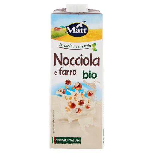 Bevanda vegetale Bio Nocciola e Farro da 1lt Matt