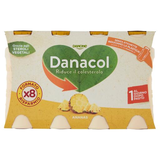 Yogurt Danacol Ananas 8x100g Danone