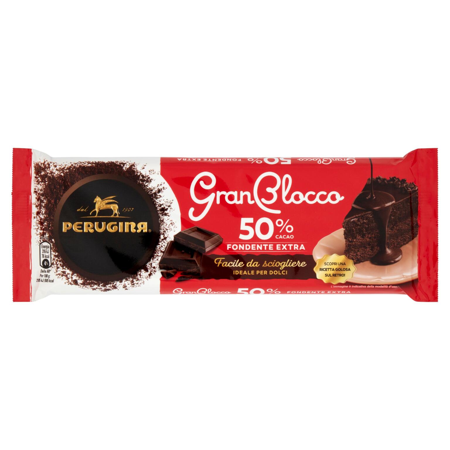 Cioccolato fondente 50% 150g Gran Blocco Perugina