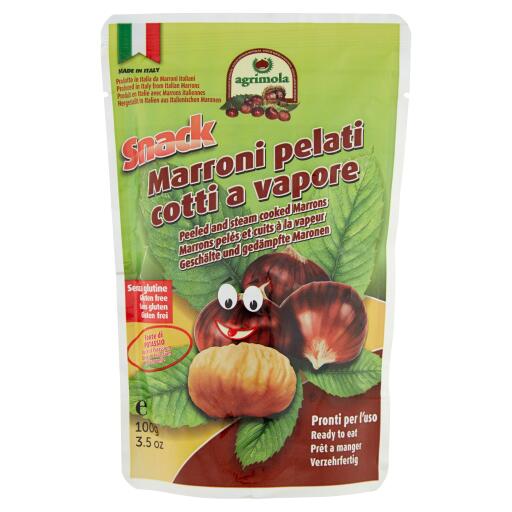 Marroni pelati e cotti al vapore 100g