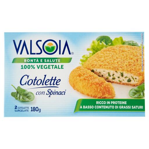 Cotolette vegetali con spinaci 2x90g Valsoia