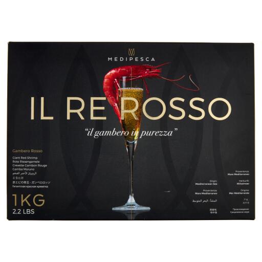 Gamberi Rossi di Mazara del Vallo congelati a bor do confezione da 1kg pezzatura 56up-4°misura