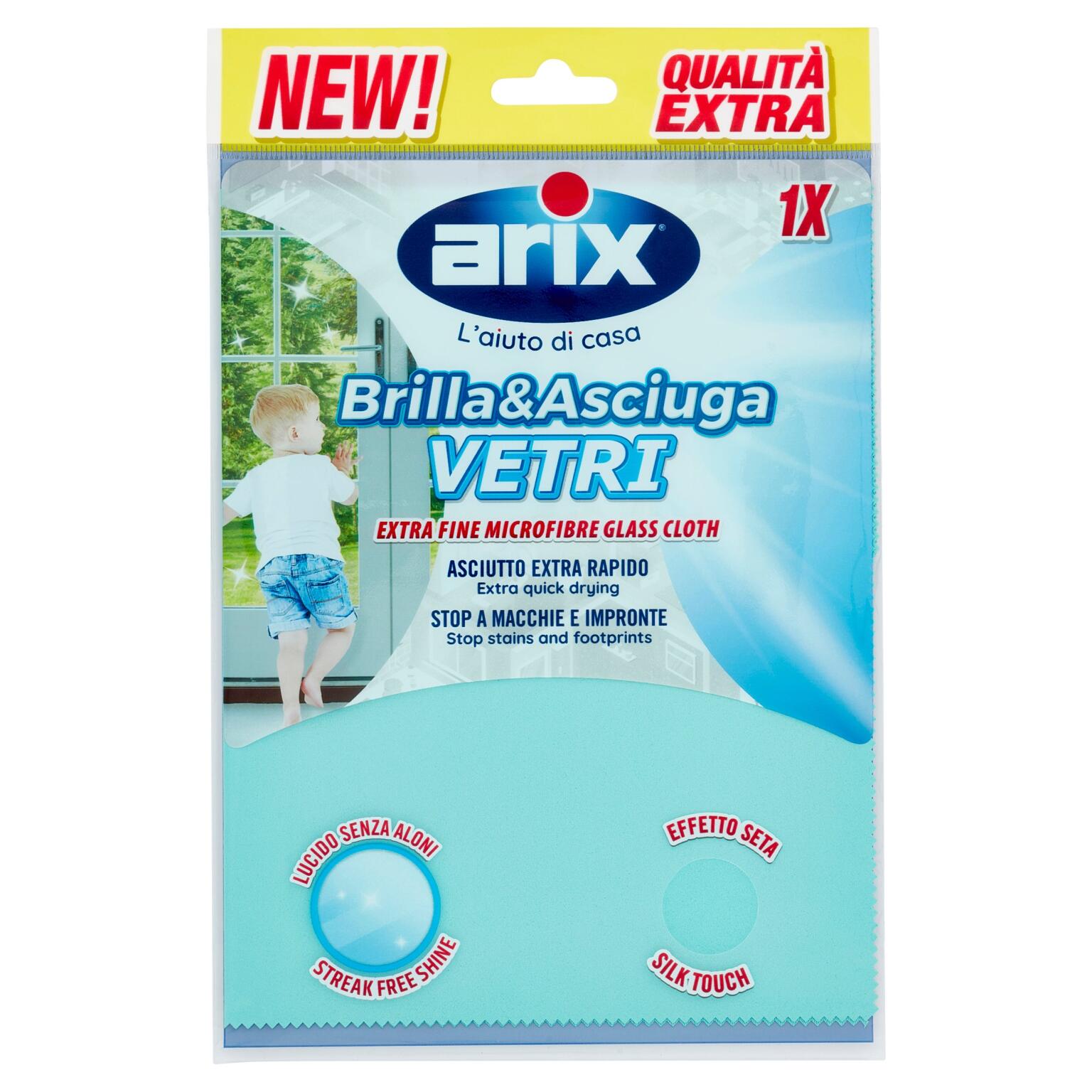 Panno brilla & asciuga vetri Arix