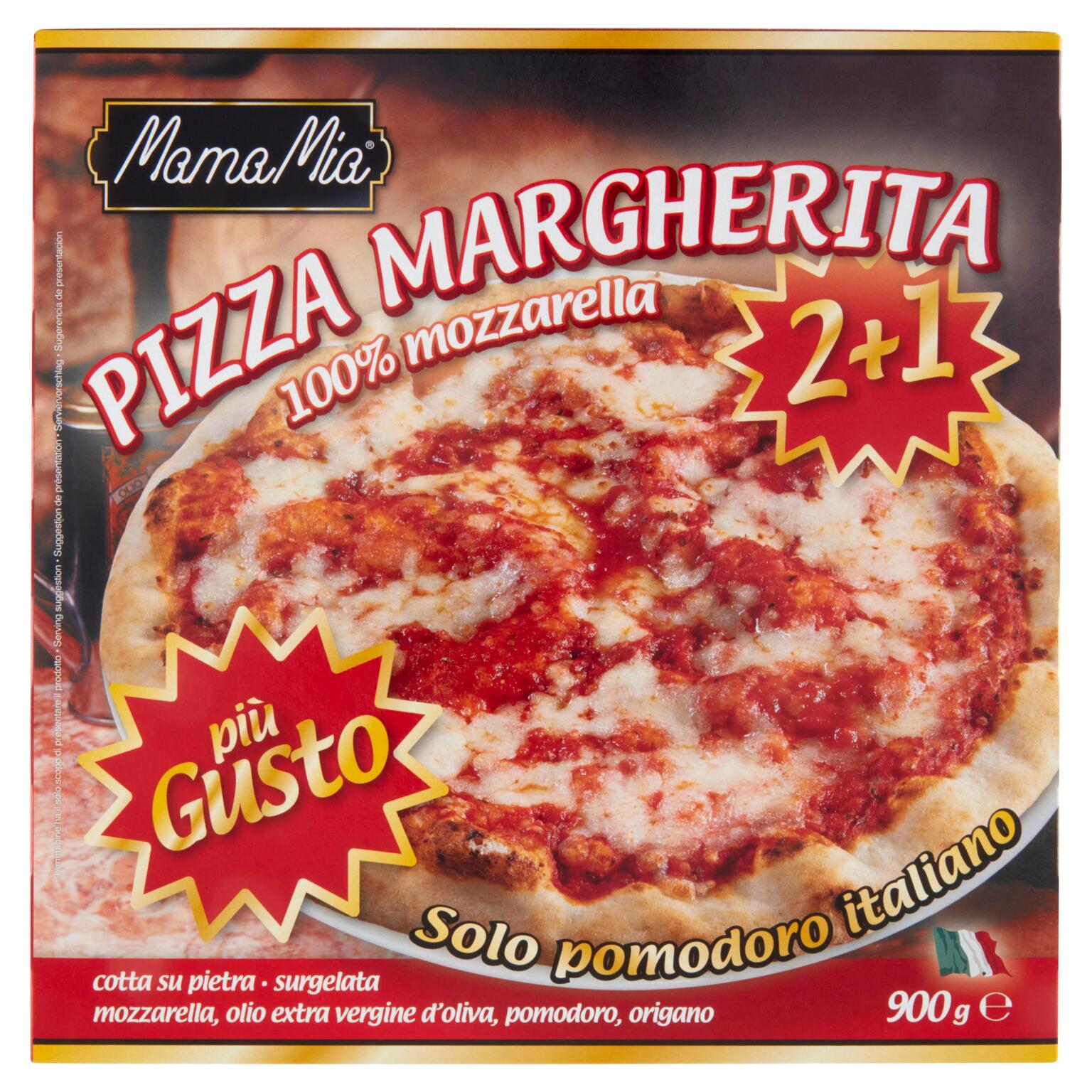 Pizza margherita 3x300g Mama Mia