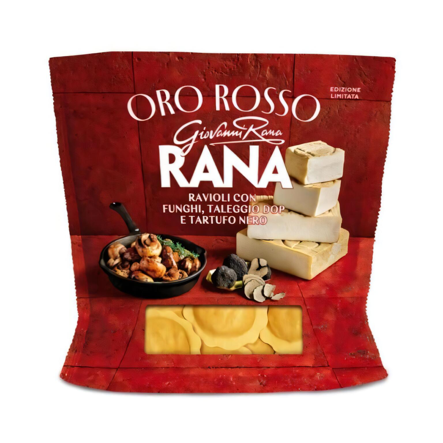 Ravioli Oro rosso con funghi, taleggio Dop e tartufo nero 250g Rana