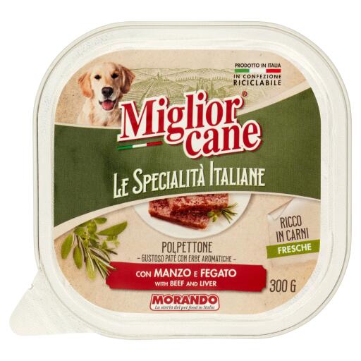 Migliorcane Patè Manzo/Fegato 300g Specialità Italiane