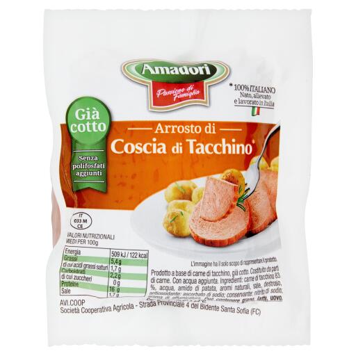Trancetto di coscia di tacchino 300g Amadori