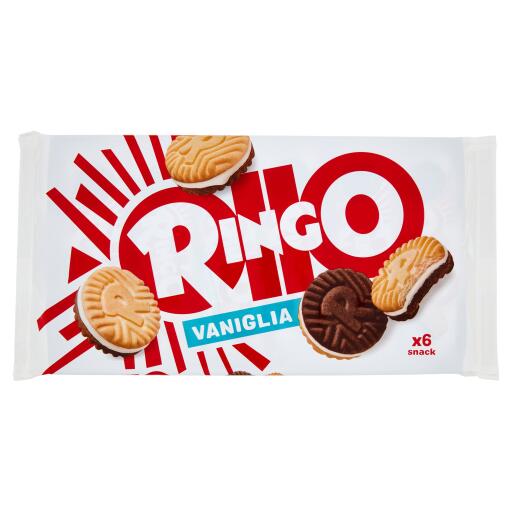 Ringo famiglia vaniglia 6 pezzi 330g Pavesi