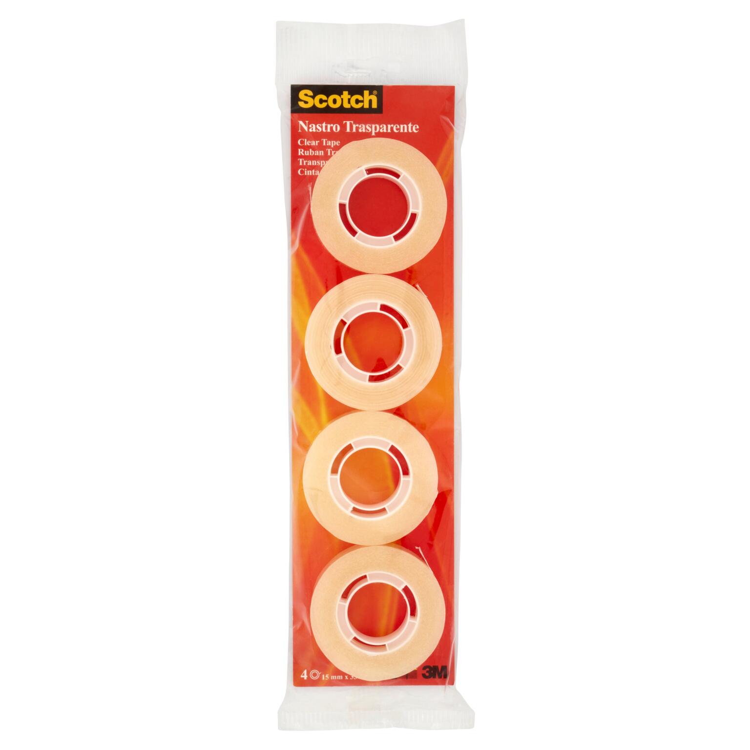 Scotch trasparente 4 rotoli 15mmx33m 3M