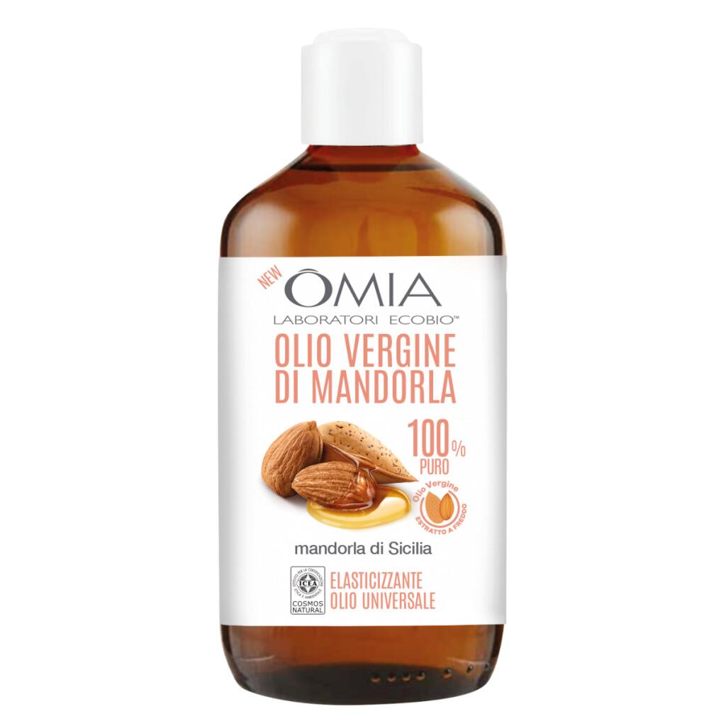 Olio corpo Vergine di mandorla 200ml, Omia