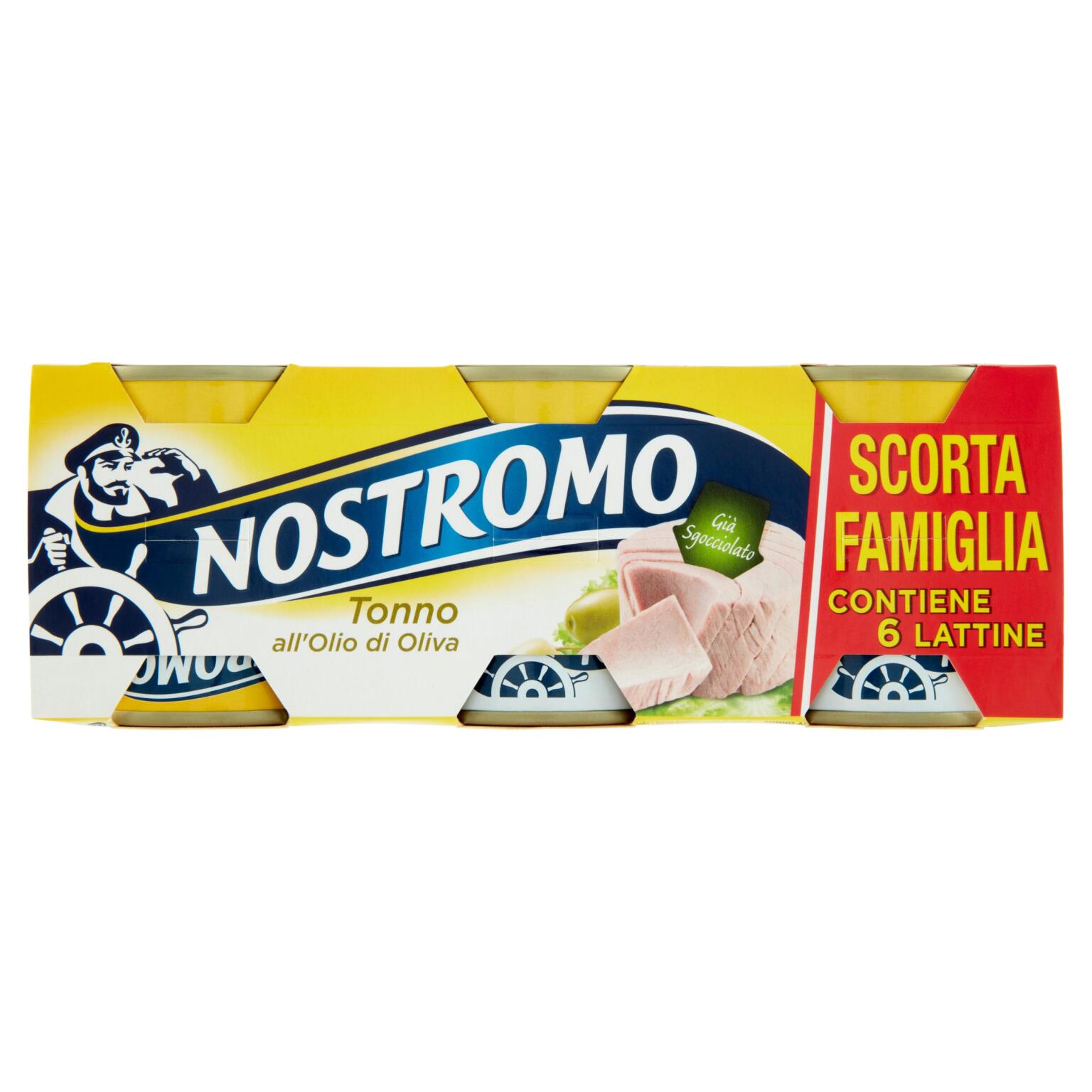 Tonno o/oliva 60gx6 Nostromo