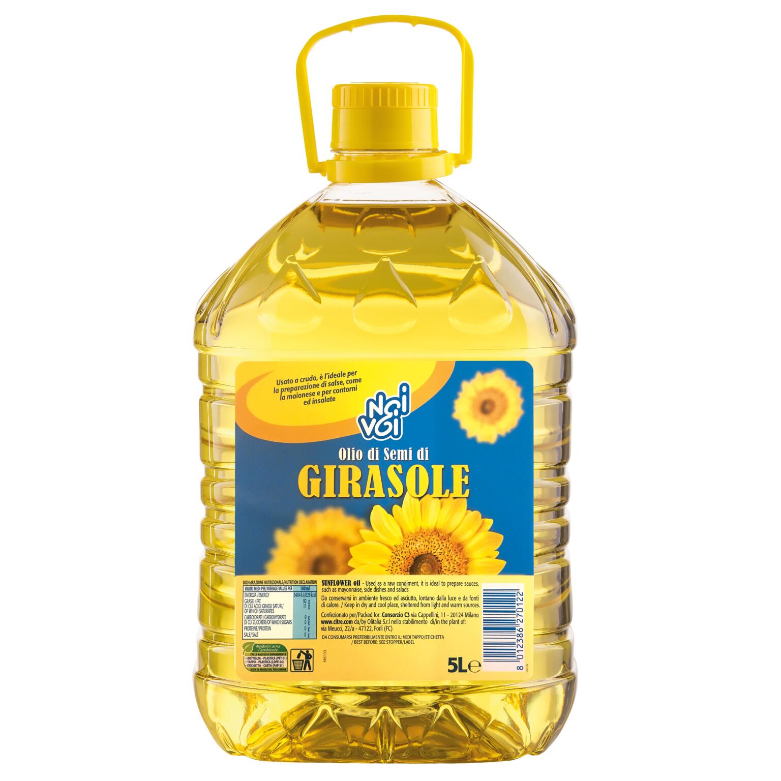 Olio di Semi di Girasole Pet 5L Noi&Voi