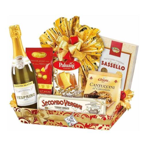 Cesto Natalizio Merlino 7 pezzi Re Regalo