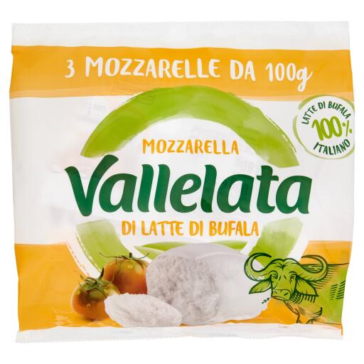 Mozzarella di latte di bufala 3x100g Vallelata