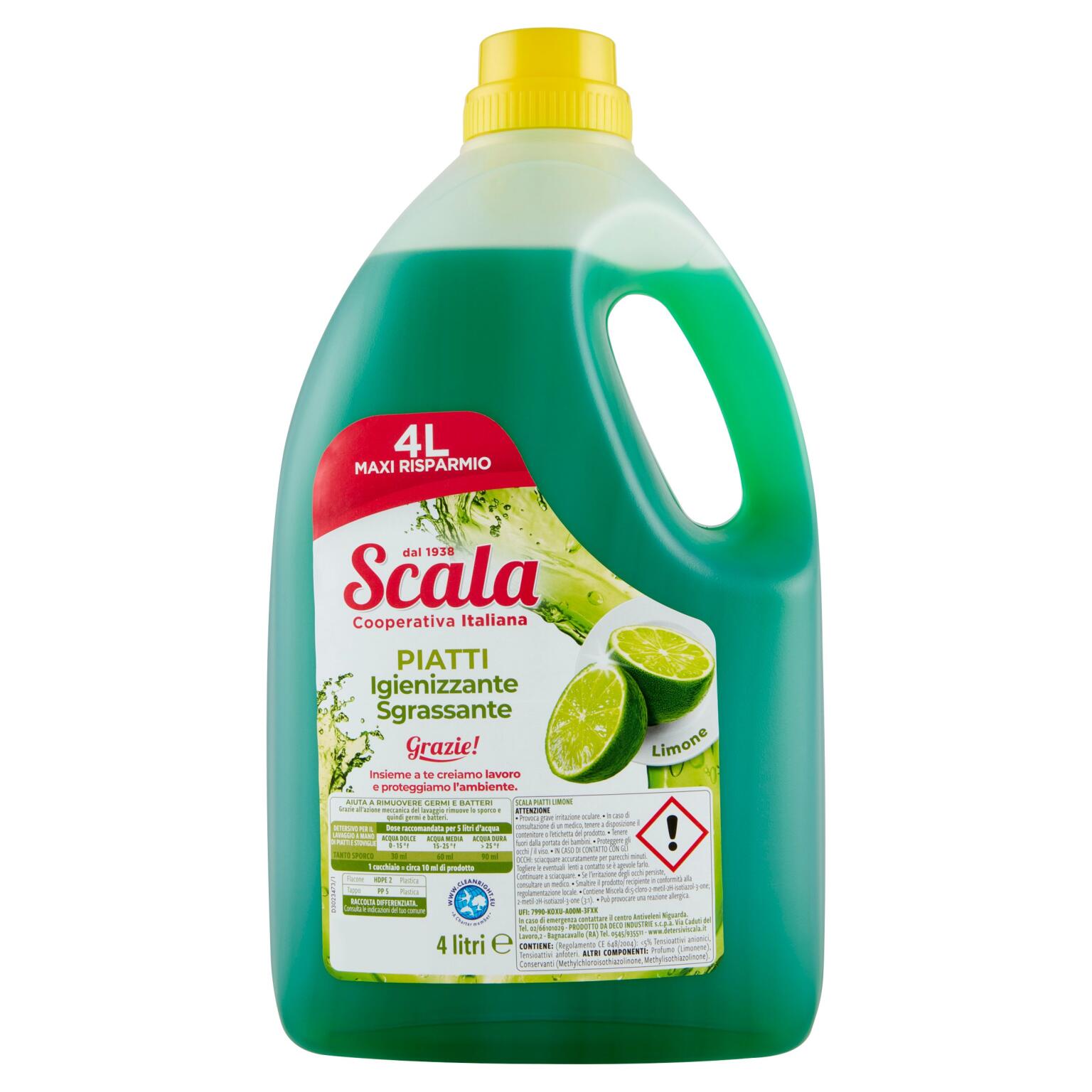 Detergente Piatti Limone 4lt Scala