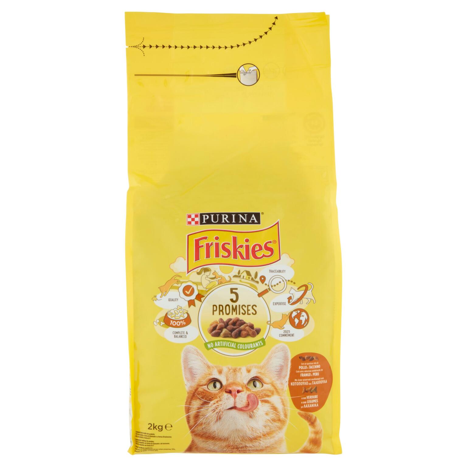 Friskies GranMenù pollo/tacchino/verdure per gatto 2Kg