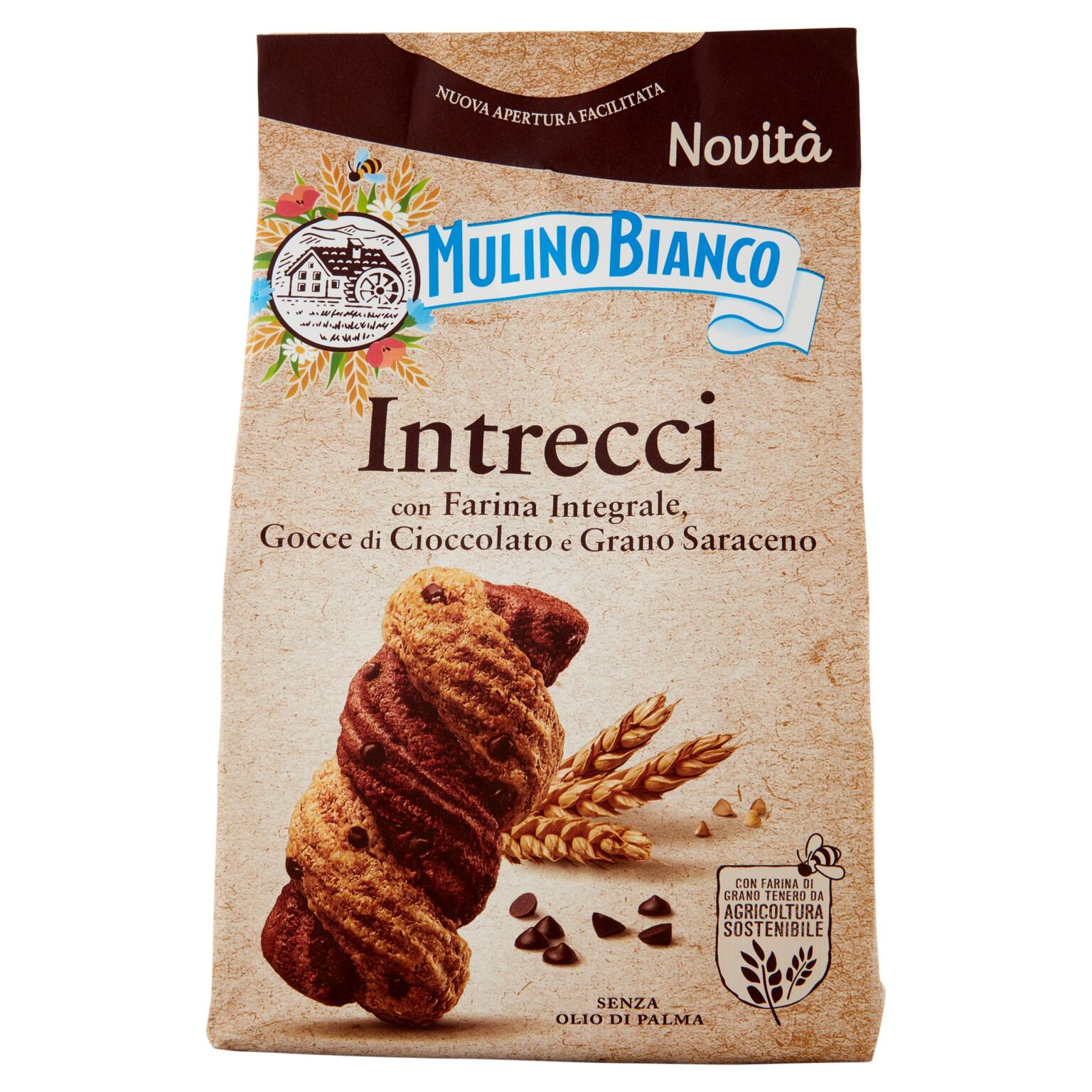 Biscotti Intrecci con gocce di cioccolato 300g Mulino Bianco