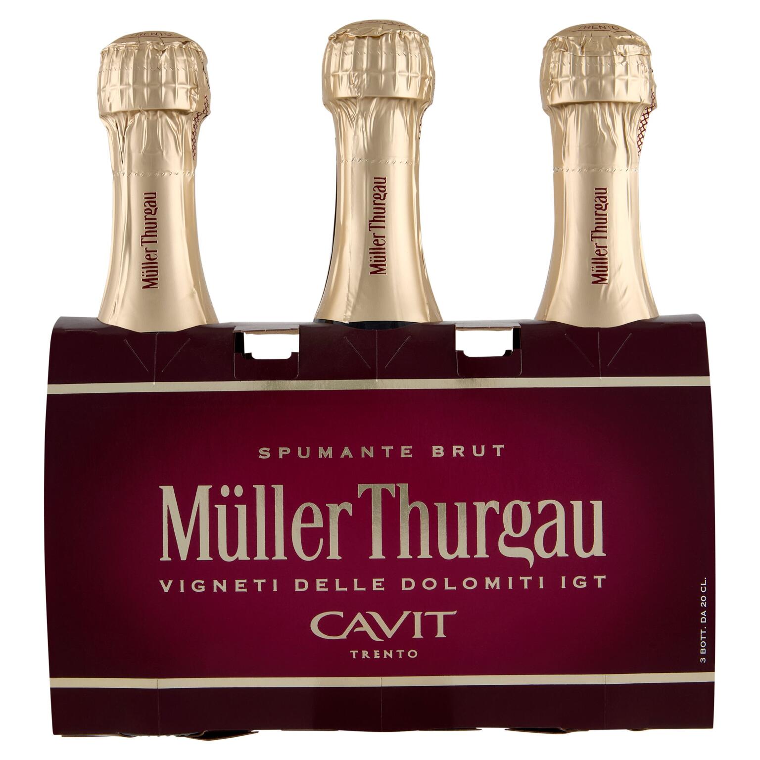 Muller Thurgau brut tris 3x20cl
