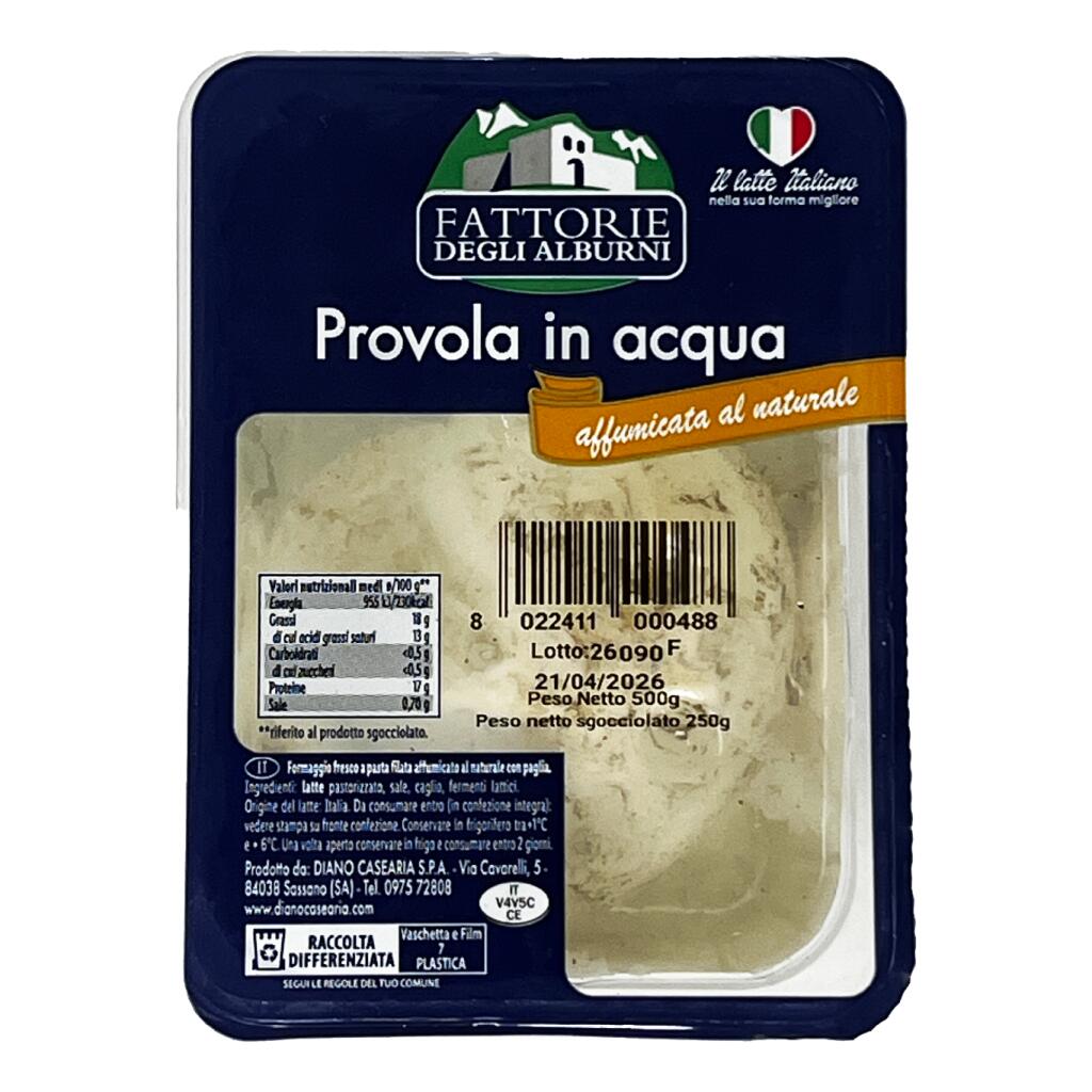 Provola affumicata al naturale in acqua 250g