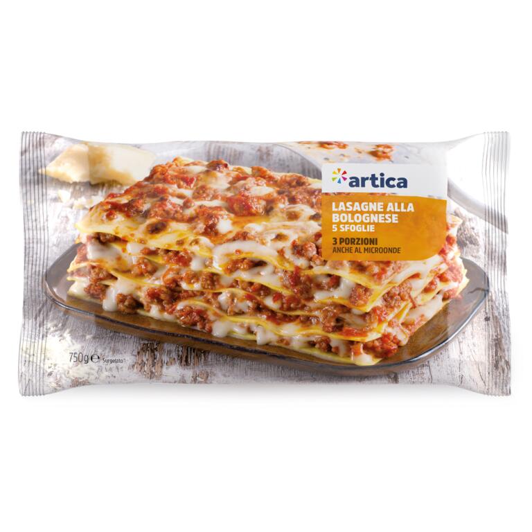 Lasagne alla bolognese 5 sfoglie da 750g Artica