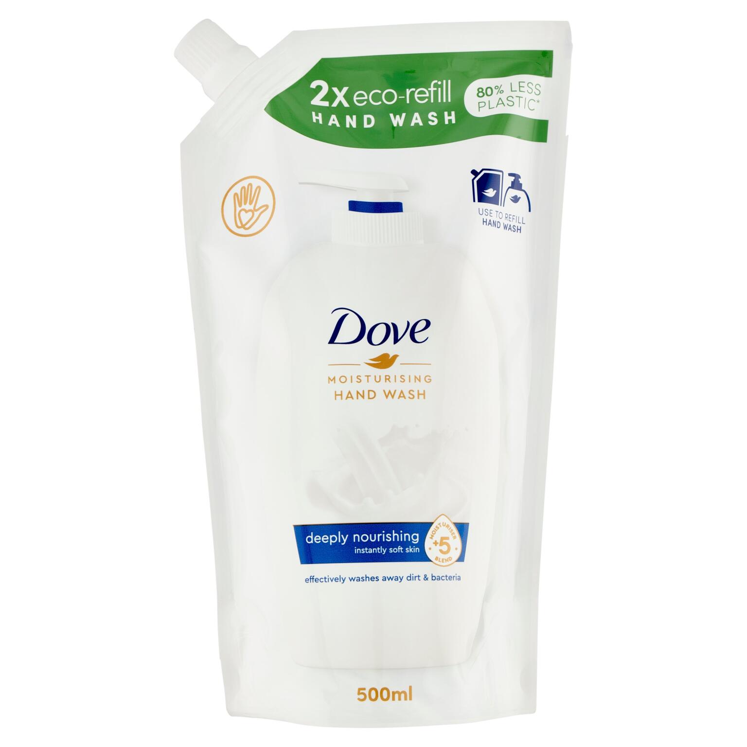 Sapone liquido idratante ricarica 500ml Dove