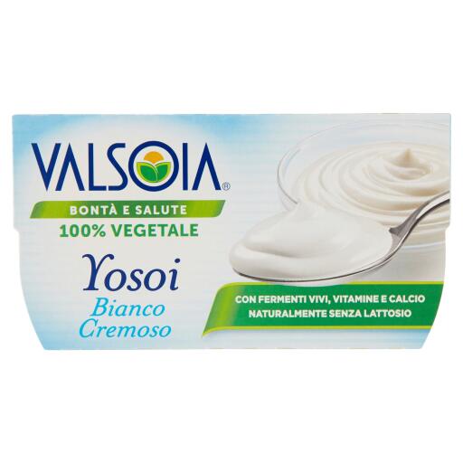 Yogurt Yosoi bianco cremoso 2x125g Valsoia senza lattosio