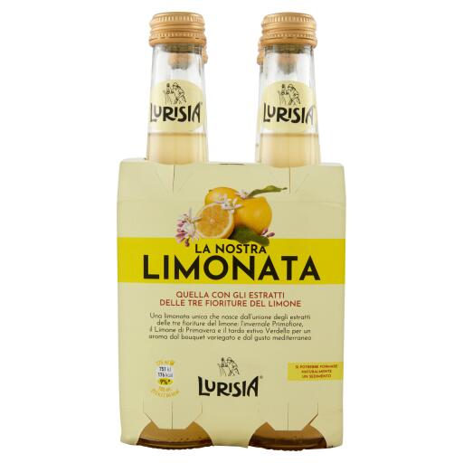 Limonata 4x275ml Lurisia in vetro