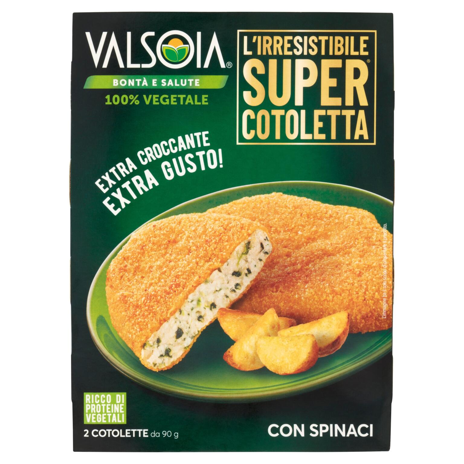 Cotolette con spinaci 2x90g Valsoia