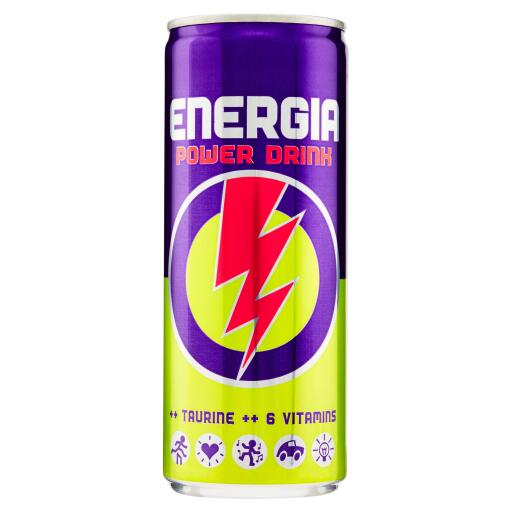 Energy Drink Energia 250ml Lattina Pfanner