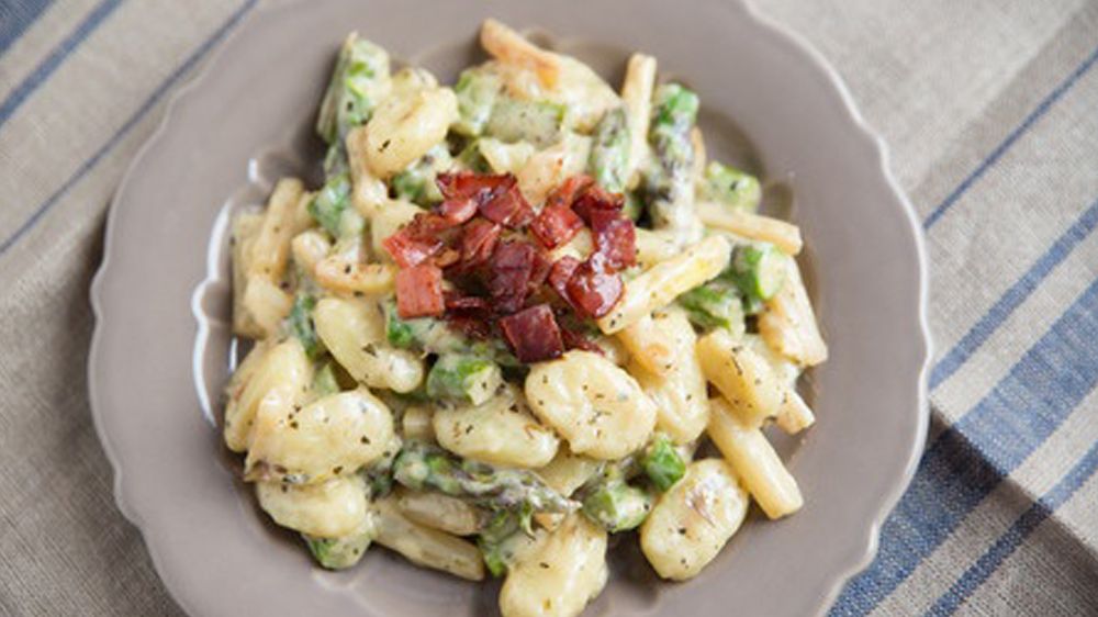 Gnocchi di ricotta e asparagi
